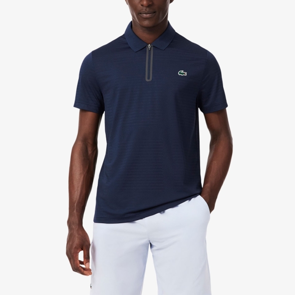 Polo Tennis Uomo Lacoste Ultra Dry Pro Polo  Bleu Marine DH9992166