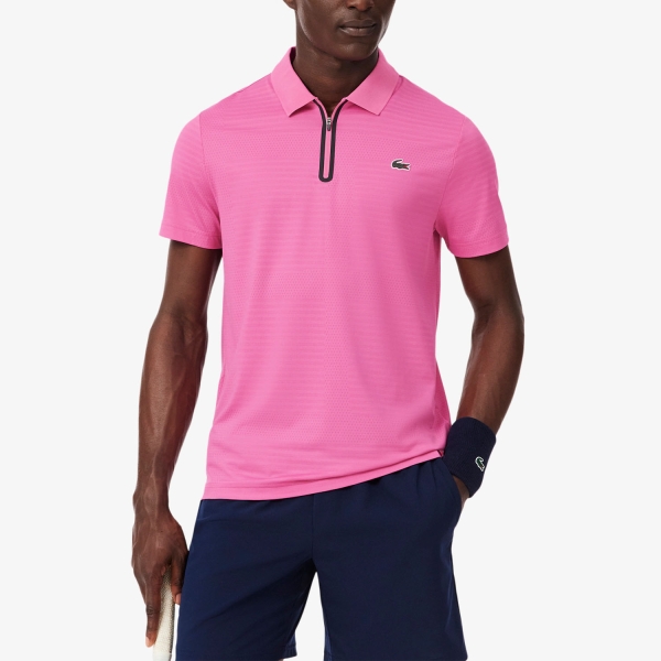 Polo Tennis Uomo Lacoste Ultra Dry Pro Polo  Rose DH9992GLH
