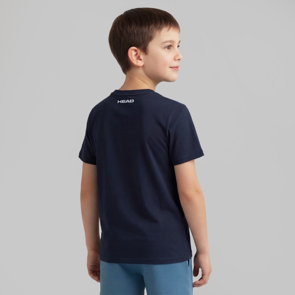 HEAD Rainbow Logo T-Shirt Junior - Navy