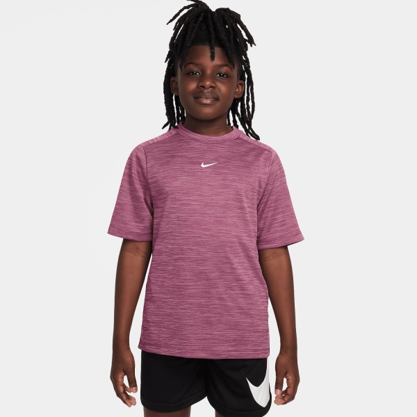 Tennis Polo and Shirts Boy Nike Multi TShirt Boy  Peony/Sweet Beet/Heather/White HJ3771641