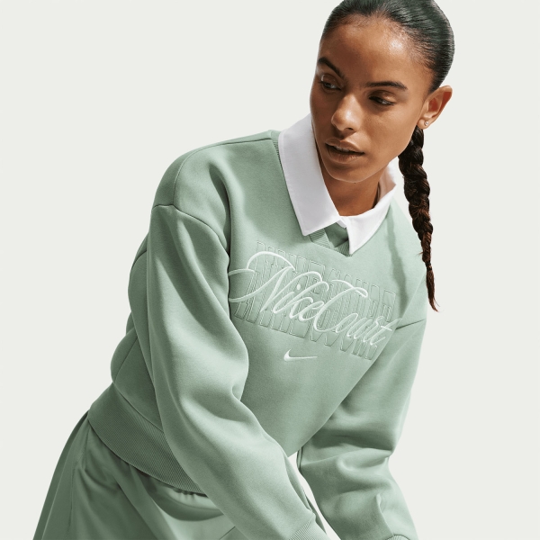 Nike Court Sweatshirt - Steam/Barely Green