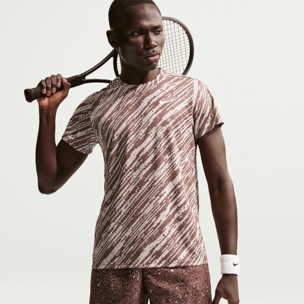 Nike Court Victory Printed Camiseta - Platinum Violet/White