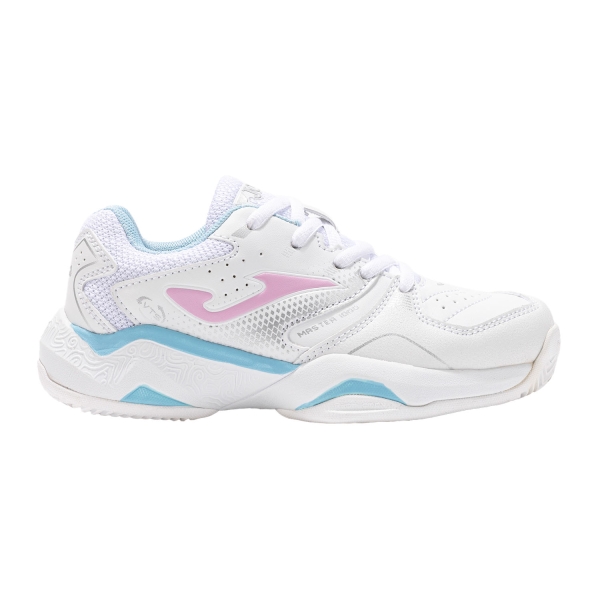 Scarpe Tennis Junior Joma Master 1000 Bambini  White/Turquoise JMATS2632C