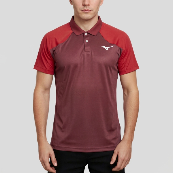 Men's Tennis Polo Mizuno Stargazer Shadow Polo  Sun Dried Tomato 62GAD00463
