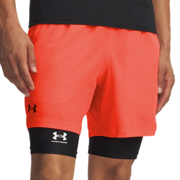 Pantaloncini Tennis Uomo Under Armour Vanish Woven 6in Pantaloncini  Venom Red/Ultimate Black 13737180690