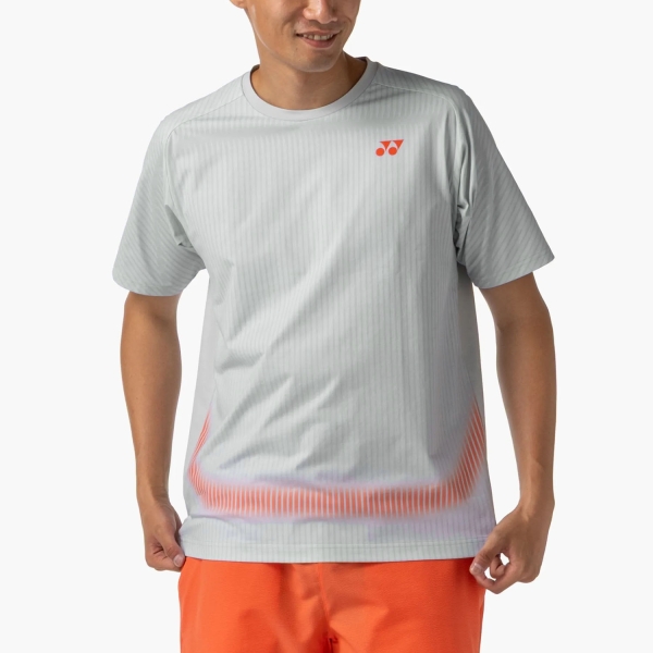 Camisetas de Tenis Hombre Yonex Practice Graphic Camiseta  Silver Gray ABUPY16844SG