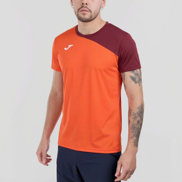 Men's Tennis Shirts Joma Challenge Deuce TShirt  Red/Burgundy 104490.628