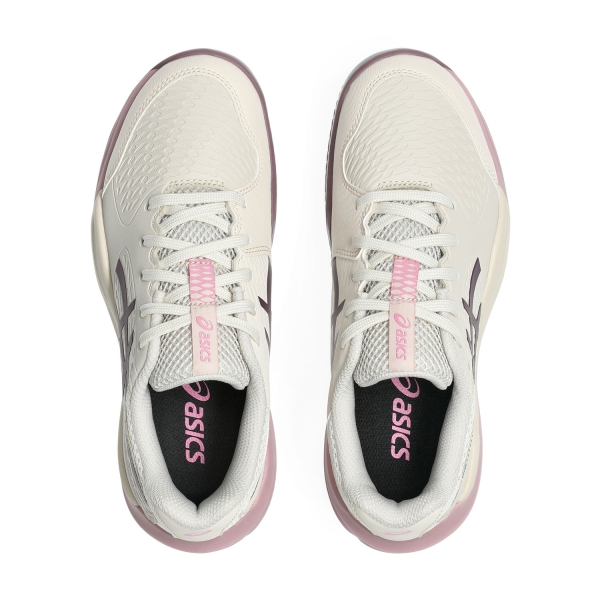 ASICS Gel Resolution X GS Clay Bambini - Soft Oat/Dark Aubergine