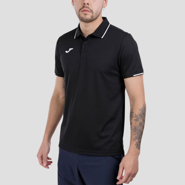 Men's Tennis Polo Joma Torneo Polo  Black 104777.100