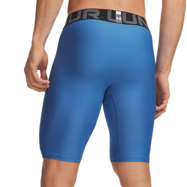 Under Armour HeatGear Pro Mallas Cortas - Aegean Blue/White