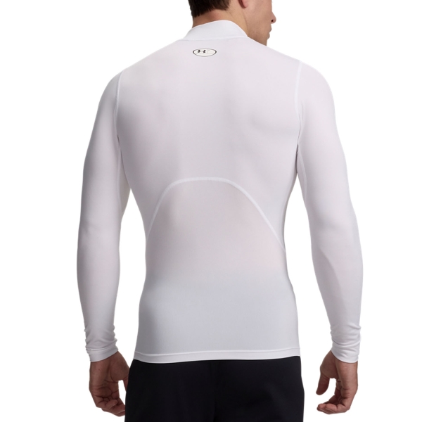 Under Armour HeatGear Mock Maglia - White/Black