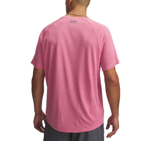 Under Armour Textured Camiseta - Pink Frenzy/Castlerock