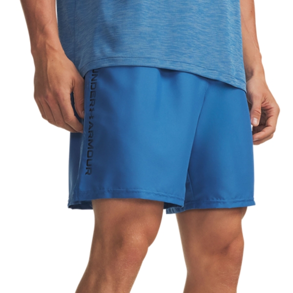 Men's Tennis Shorts Under Armour Woven Split 9in Shorts  Aegean Blue/Black 13833560430