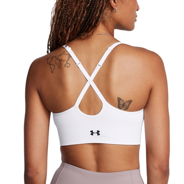 Under Armour Vanish Seamless Sujetador Deportivo - White/Black