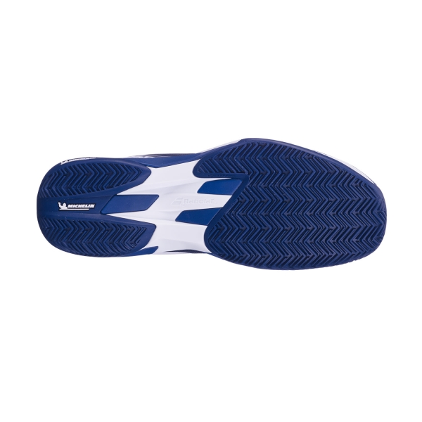 Babolat Jet Mach 4 Clay - Dark Blue/White
