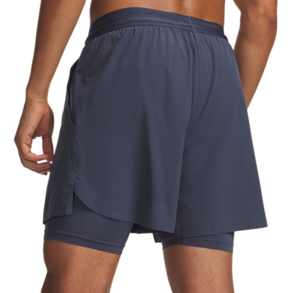 Under Armour Vanish Elite 2 in 1 6in Shorts - Downpour Gray