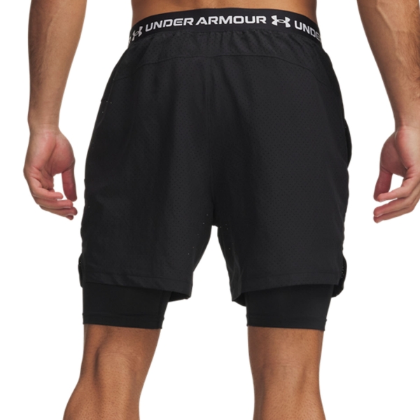 Under Armour Vanish 2.0 2 in 1 6in Shorts - Black/White