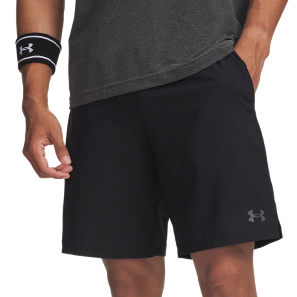 Men's Tennis Shorts Under Armour Vanish Woven 2.0 8in Shorts  Black/Castlerock 60152810001