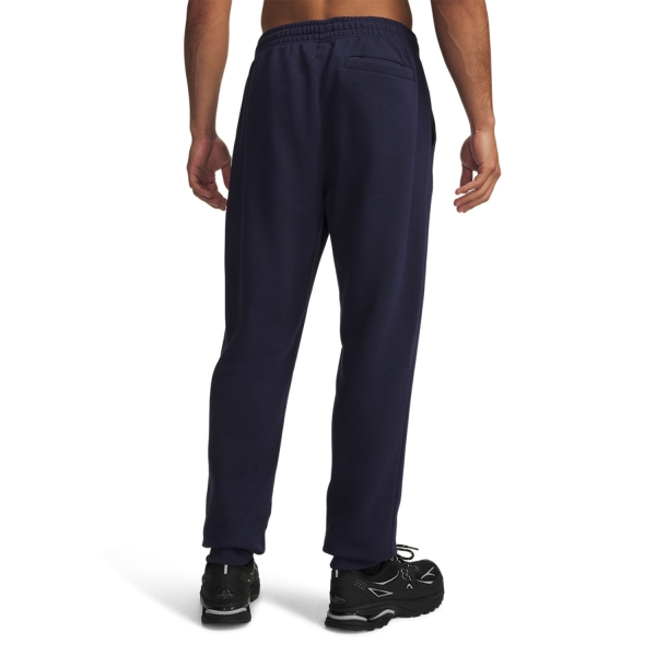 Under Armour Rival Fleece Pro Pantaloni - Midnight Navy/White