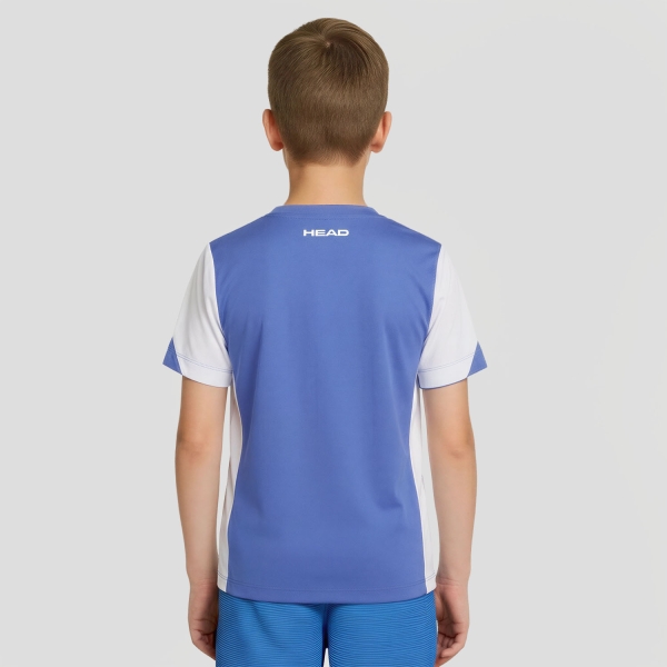 HEAD Slice Camiseta Niño - Airforce Blue/White