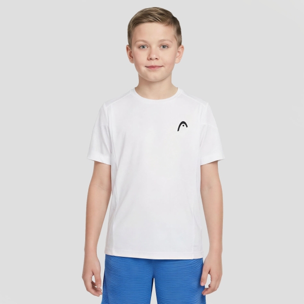 Tennis Polo and Shirts Boy HEAD Slice TShirt Boy  White 816036WH
