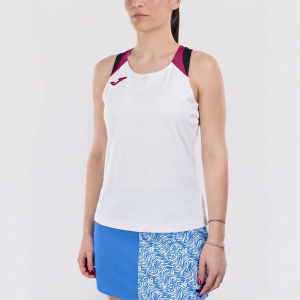 Top de Tenis Mujer Joma Terra Top  White/Fuchsia 903078.205