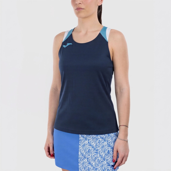 Top de Tenis Mujer Joma Terra Top  Dark Navy/Fluor Turquoise 903078.342