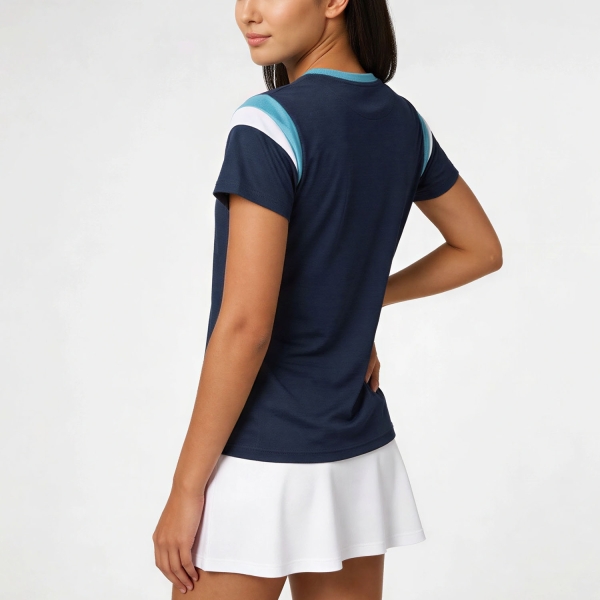 Joma Terra T-Shirt - Dark Navy/Fluor Turquoise