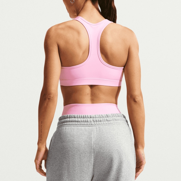 Nike Swoosh Dri-FIT Sujetador Deportivo - Pink Rise/White