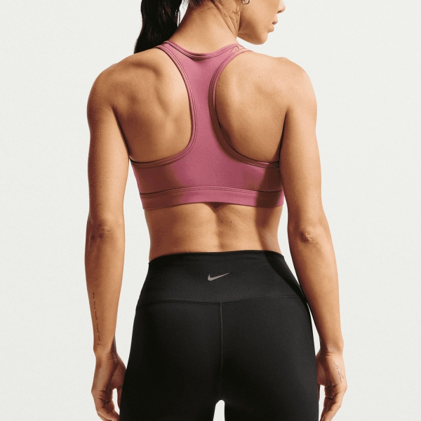 Nike Swoosh Dri-FIT Sports Bra - Pink Smoke/White