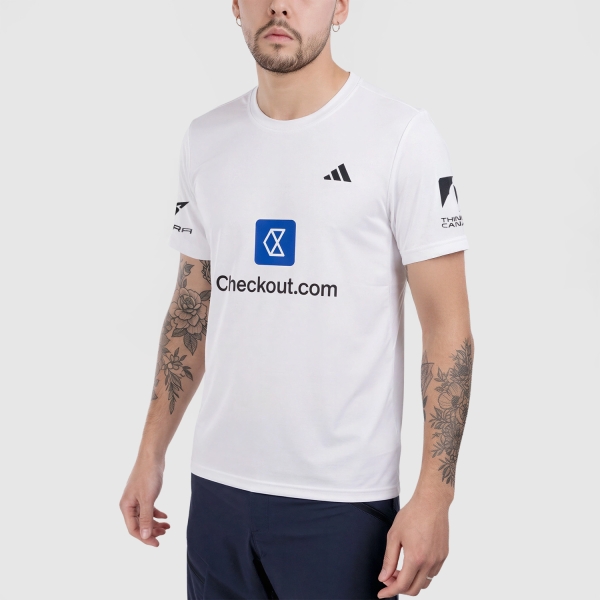 Men's Tennis Shirts adidas Ale Galan Court TShirt  White JI5912