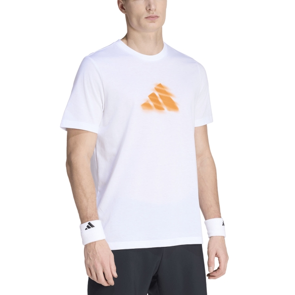 Maglietta Tennis Uomo adidas Clay Maglietta  White KB9429