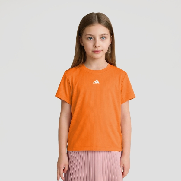 Top e Maglie Girl adidas Freelift Maglietta Bambina Pure Orange KF0724
