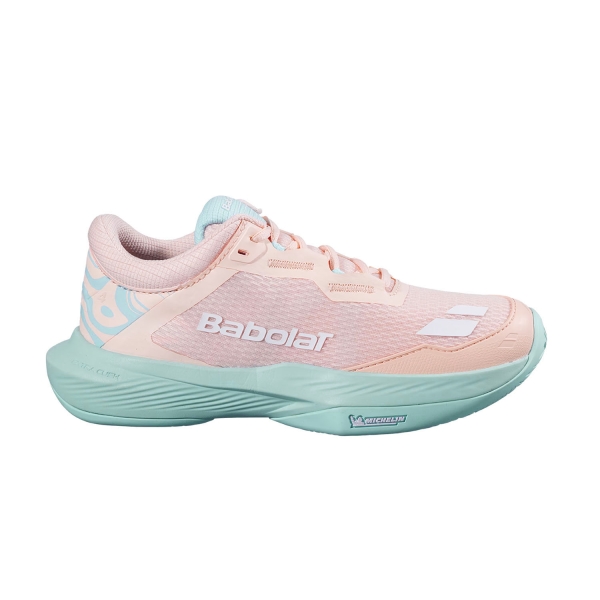 Calzado Tenis Mujer Babolat SFX 4 All Court  Peach/Blue 31S26530C5082