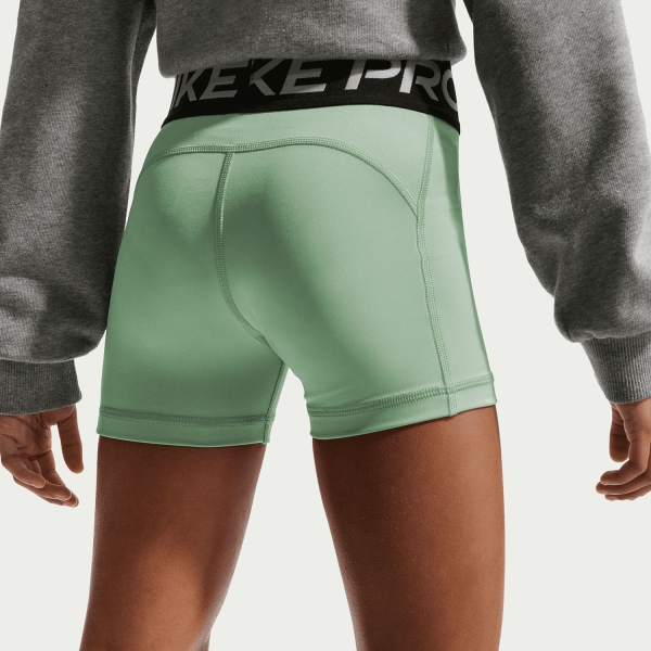 Nike Pro 3.5in Pantaloncini Bambina - Steam/White