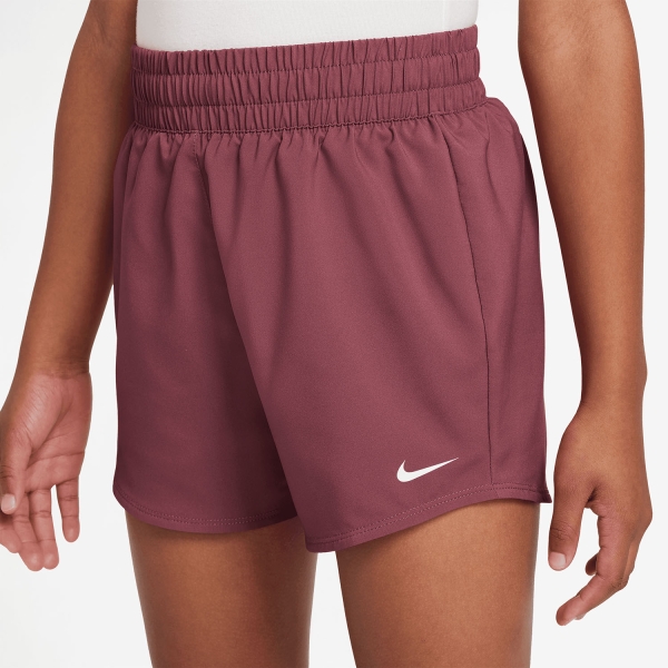 Nike Dri-FIT One 3in Shorts Niña - Pink Smoke/White