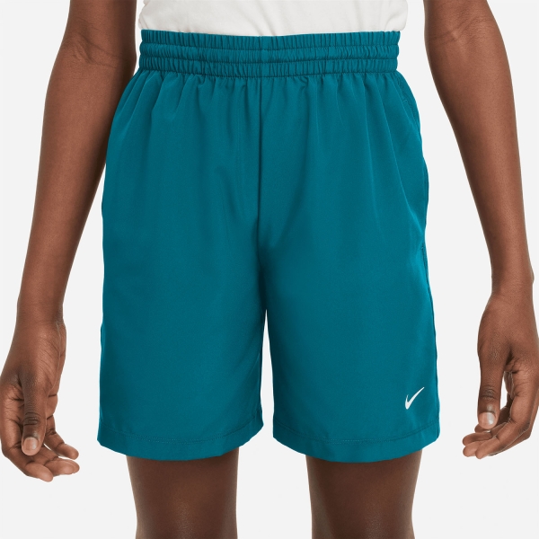 Tennis Shorts and Pants for Boys Nike DriFIT Icon 6in Shorts Boy Bright Spruce/White DX5382372