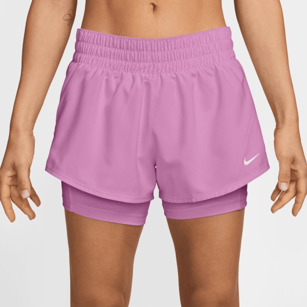 Gonne e Pantaloncini Tennis Nike Classic One 2 in 1 3in Pantaloncini  Light Magenta/White DX6016503