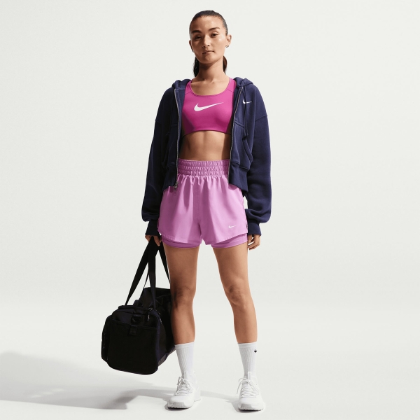 Nike Classic One 2 in 1 3in Shorts - Light Magenta/White