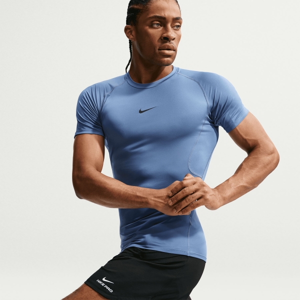 Nike Pro Maglietta - Indigo Storm/Black