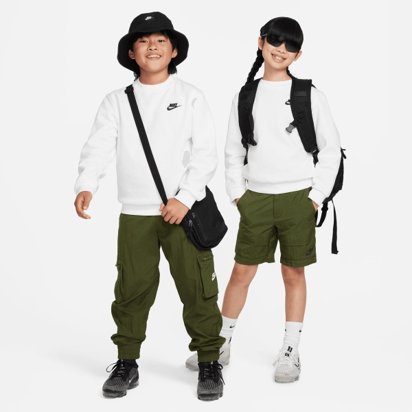 Nike Sportswear Club Felpa Bambini - White/Black