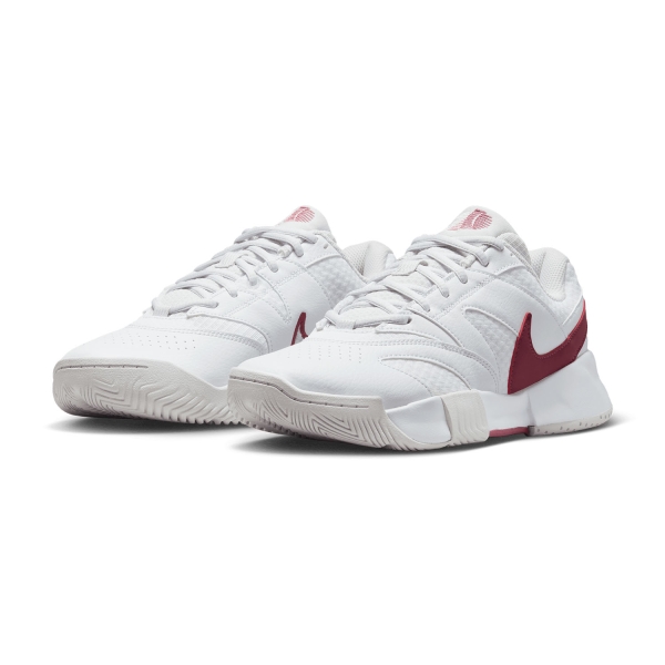 Nike Court Lite 4 HC - White/Pink Smoke/Vast Grey