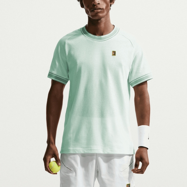 Men's Tennis Shirts Nike Court Heritage Logo TShirt  Barely Green FN0318394