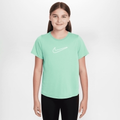 Nike Dri-FIT One Maglietta Bambina - Arctic Green/White