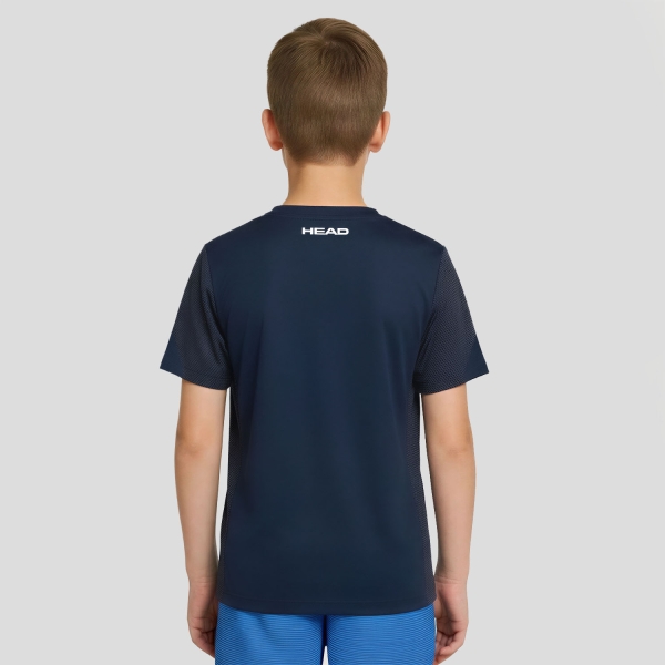 HEAD Slice T-Shirt Boy - Navy