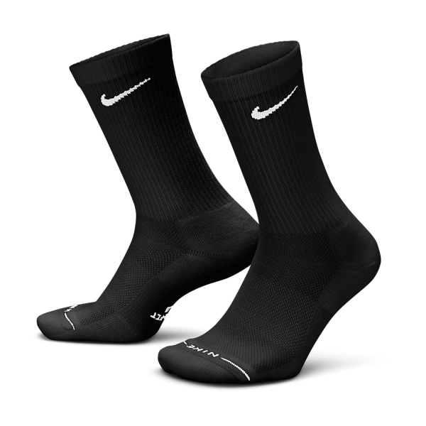 Nike Everyday Elevated x 3 Socks - White/Burgundy/Black