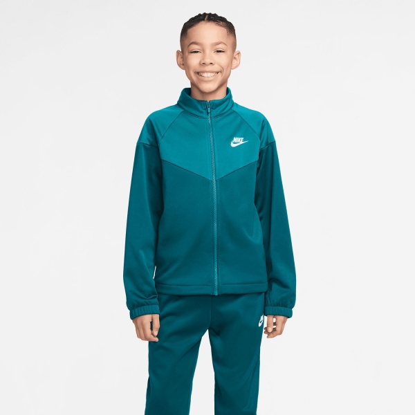 Tute e Felpe Bambino Nike DriFIT Tuta Bambini  Bright Spruce/Energy/White HQ9315372