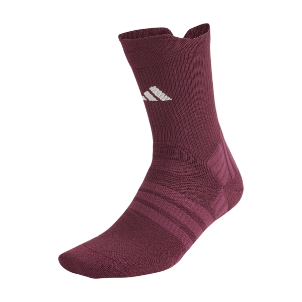 Tennis Socks adidas Cushioned Pro Crew Socks  Maroon/Wonder White IA7543