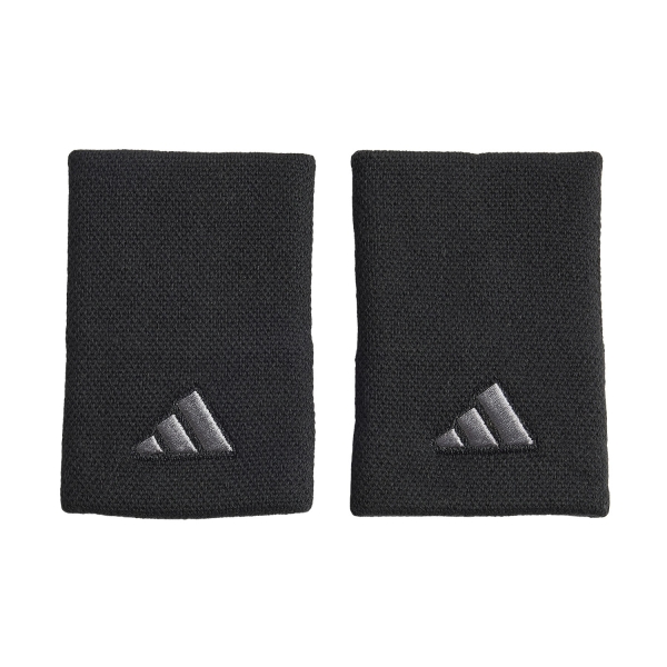 Tennis Wristbands adidas Pro Large Wristbands  Black/Iron Metallic IA7544