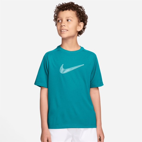 Tennis Polo and Shirts Boy Nike Multi Swoosh TShirt Boy Energy/White IF2430300